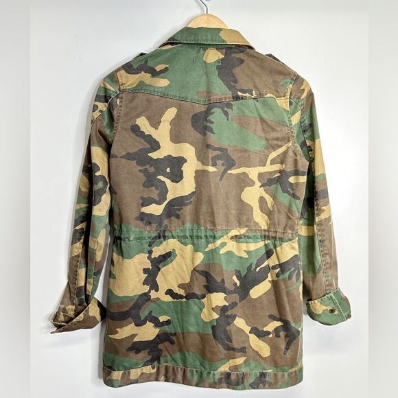 Bycorpus Jacket Camouflage Size Small Collared Military Buttoned - Picture 3 of 7